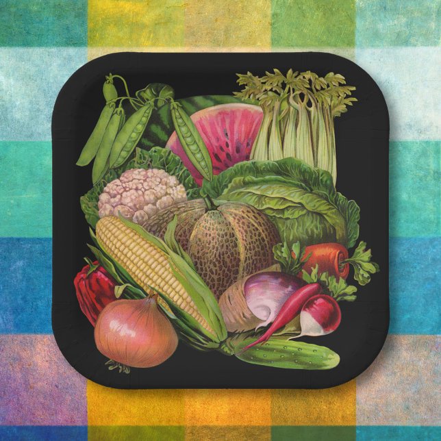 Vegetable Heaven Paper Plates (Creator Uploaded)