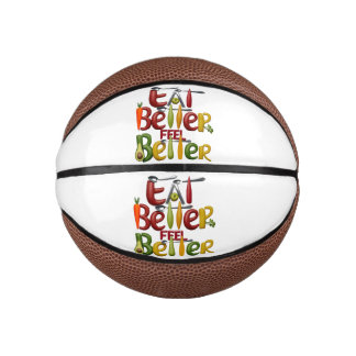 Vegetable Lovers Vibrant & Healthy Living Designs Mini Basketball