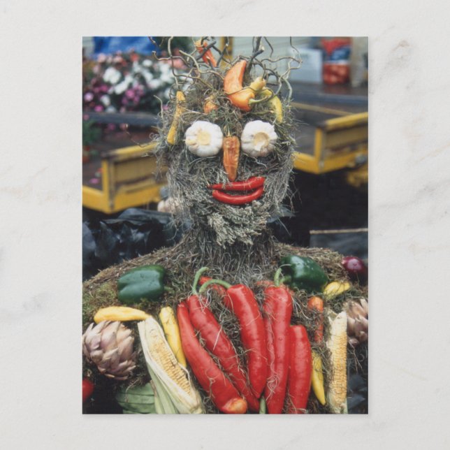 Vegetable Man Postcard (Front)