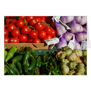 Vegetable Market Stall Card
