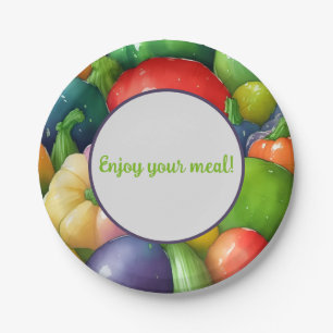 vegetable paper plate