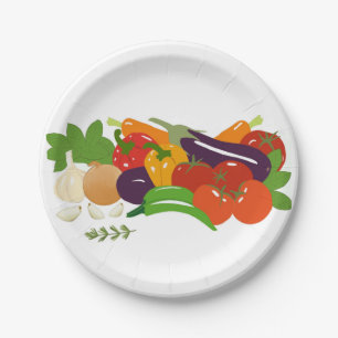 Vegetable Paper Plate