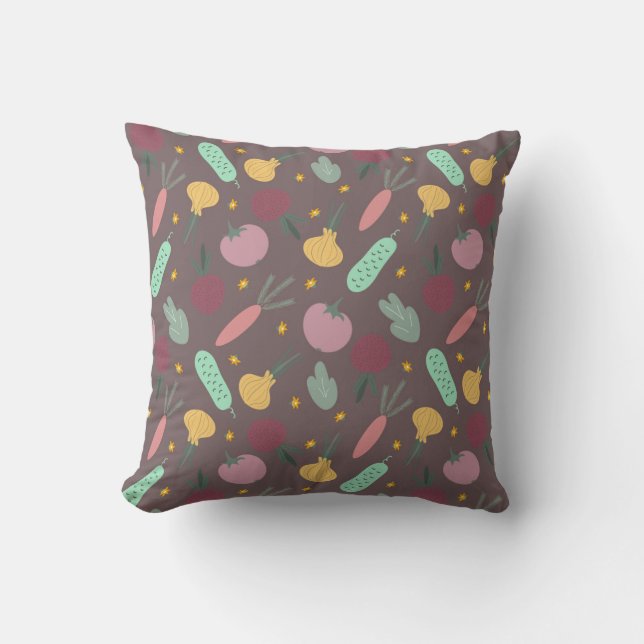 vegetable pattern cushion (Front)
