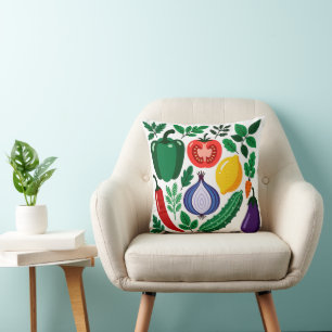Vegetable pattern cushion