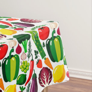 Vegetable pattern tablecloth
