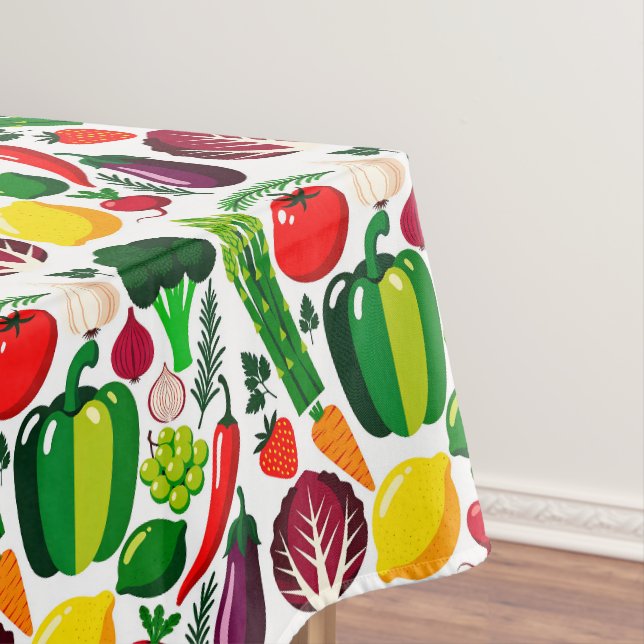 Vegetable pattern tablecloth (In Situ)