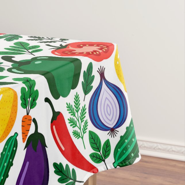 Vegetable pattern tablecloth (In Situ)