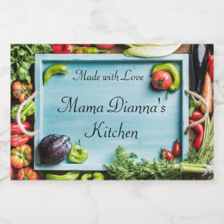 Vegetable Personalised Food Label