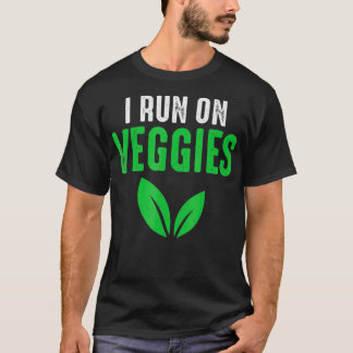 Vegetable Running Motivational Quote Runner Veggie T-Shirt