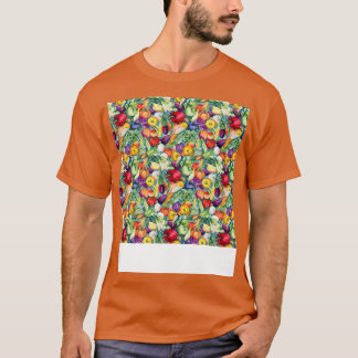 Vegetable Seamless Pattern Veggie Leafy Green Sala T-Shirt