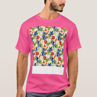 Vegetable Seamless Pattern Veggie Leafy Green Sala T-Shirt