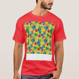 Vegetable Seamless Pattern Veggie Leafy Green Sala T-Shirt