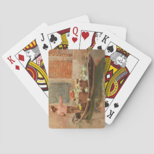 Vegetable Seller in Venice (by Vincenzo Caprile) Playing Cards