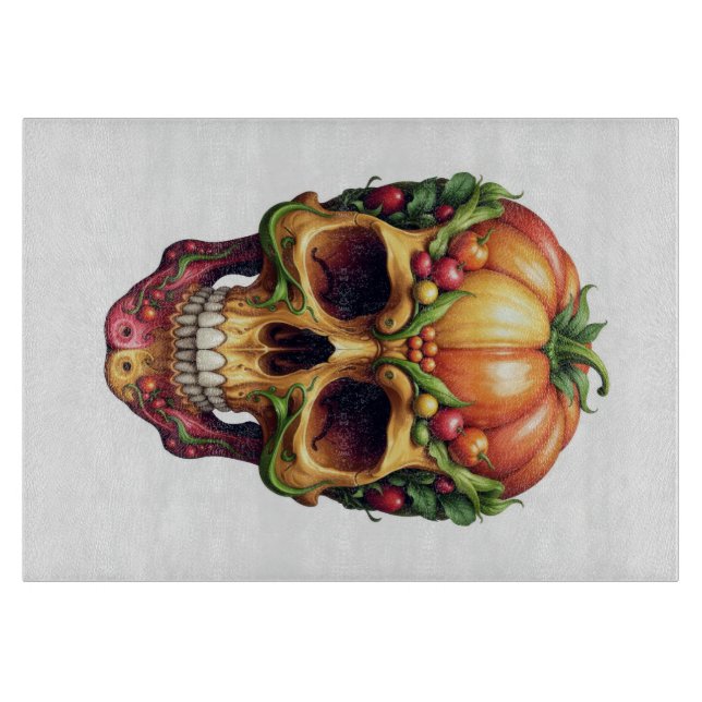 Vegetable Skull Cutting Board (Front)