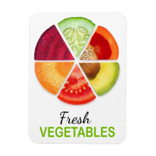 Vegetable slices magnet