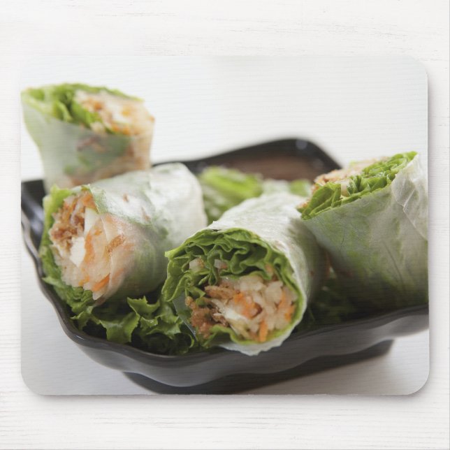Vegetable Spring Rolls Mouse Mat (Front)