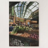 Vegetable Stand at Borough Market, London, UK