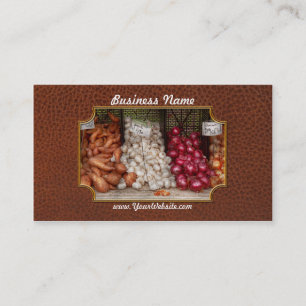 Vegetable - Sweet potatoes, Garlic, and Onions Business Card