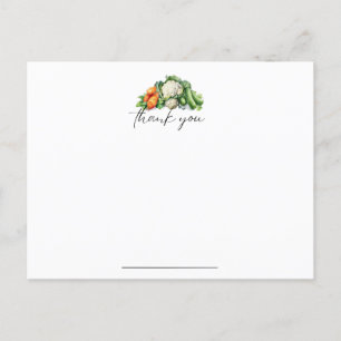Vegetable Thank You Card