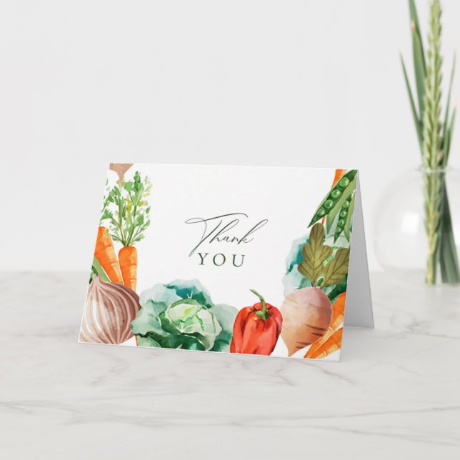 vegetable thank you card (Front)