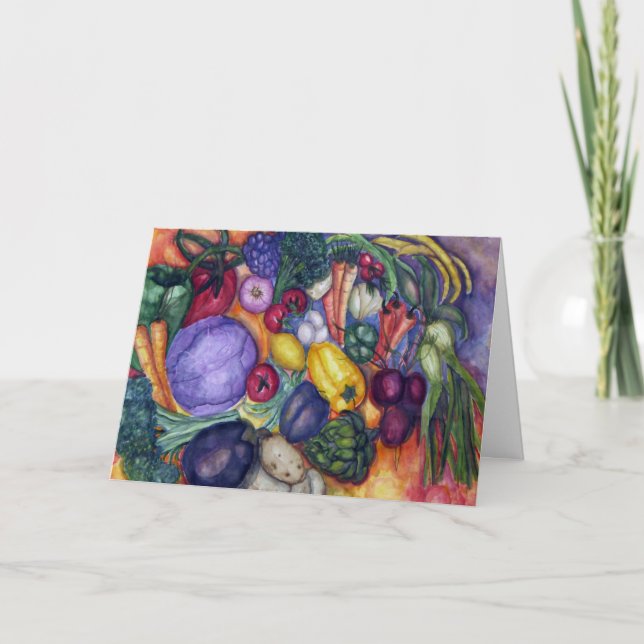 Vegetable Watercolor painting Card (Front)