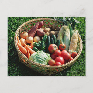 Vegetables 5 postcard