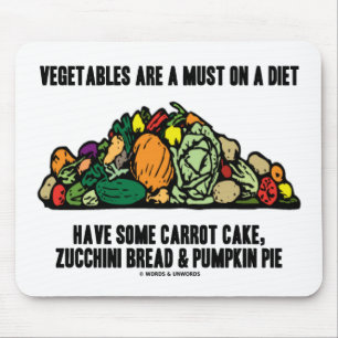 Vegetables Are A Must On A Diet (Pile of Veggies) Mouse Mat