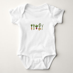 vegetables baby bodysuit