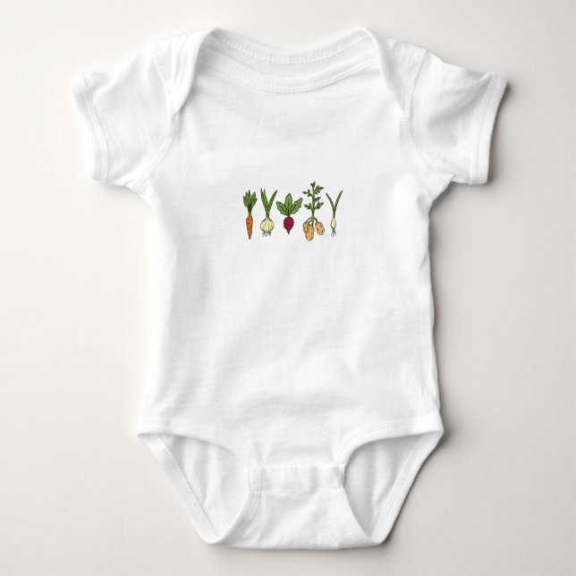 vegetables baby bodysuit (Front)