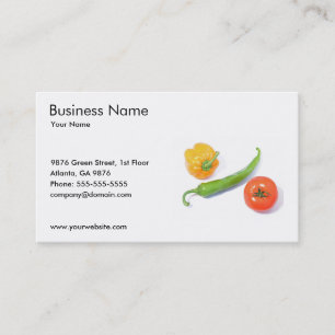 Vegetables Business Card Template