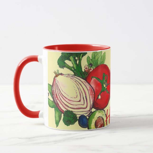Vegetables Colourful Art Mug (Left)