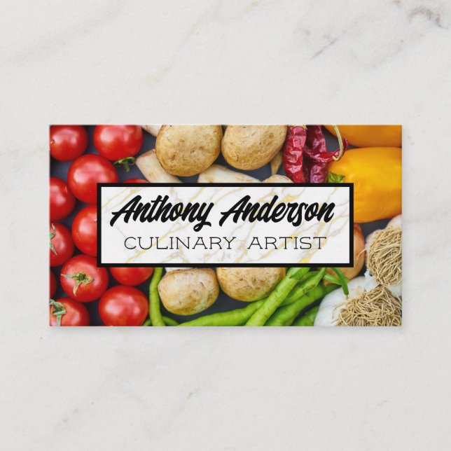 Vegetables | Culinary Business Card (Front)