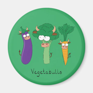 Vegetables Cute Kids Funny Cartoon Magnet