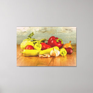"Vegetables" Cute Photo. Buy Now Canvas Print