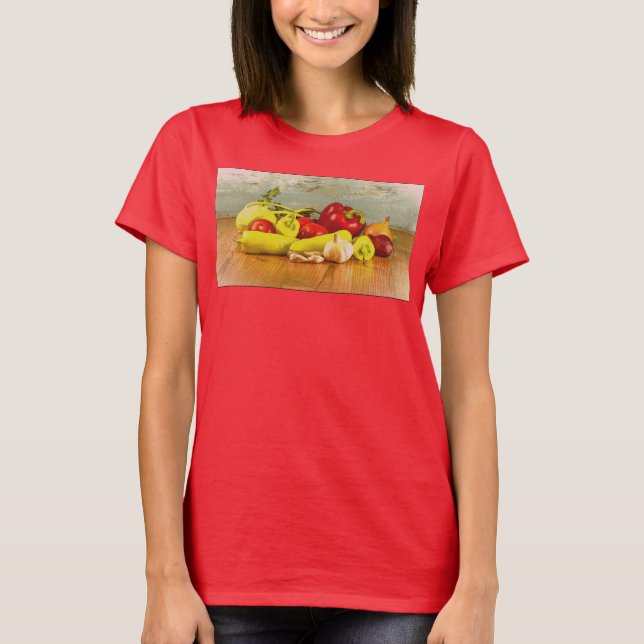 "Vegetables" Cute Photo. Buy Now T-Shirt (Front)