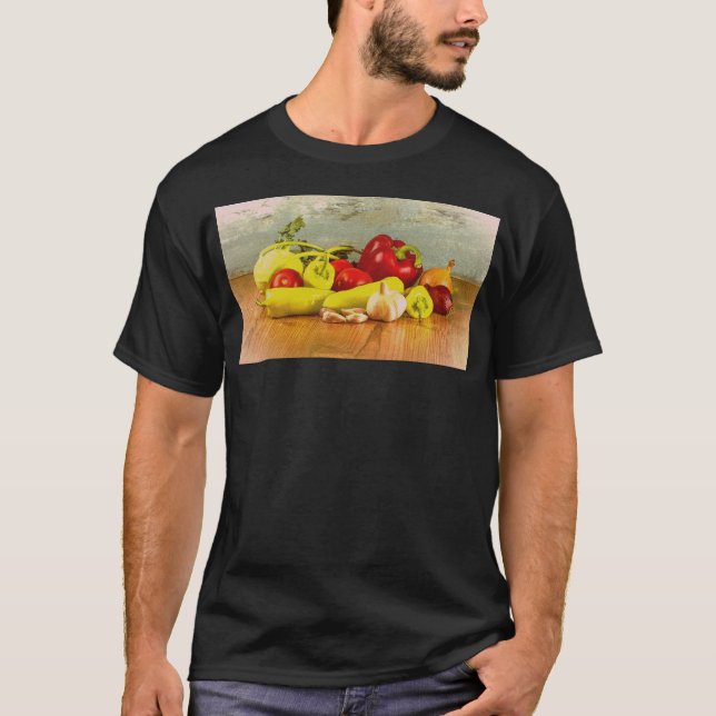 "Vegetables" Cute Photo. Buy Now T-Shirt (Front)