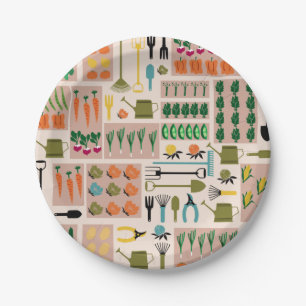 Vegetables Garden Paper Plates