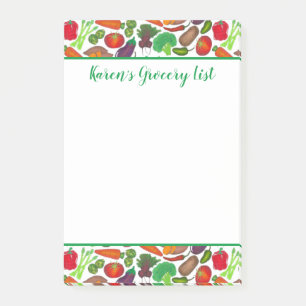 Vegetables Grocery Shopping Greenmarket Chef Post-it Notes