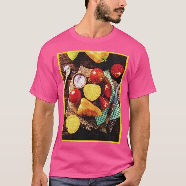 "Vegetables Homemade Salad" Cute Photo. Buy Now T-Shirt (Front)