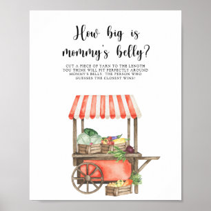 Vegetables - How big is mummy's belly Poster