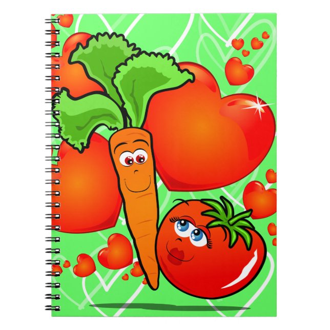 Vegetables in love, notebook (Front)