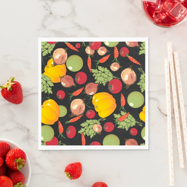 Vegetables Pattern Napkin (Creator Uploaded)