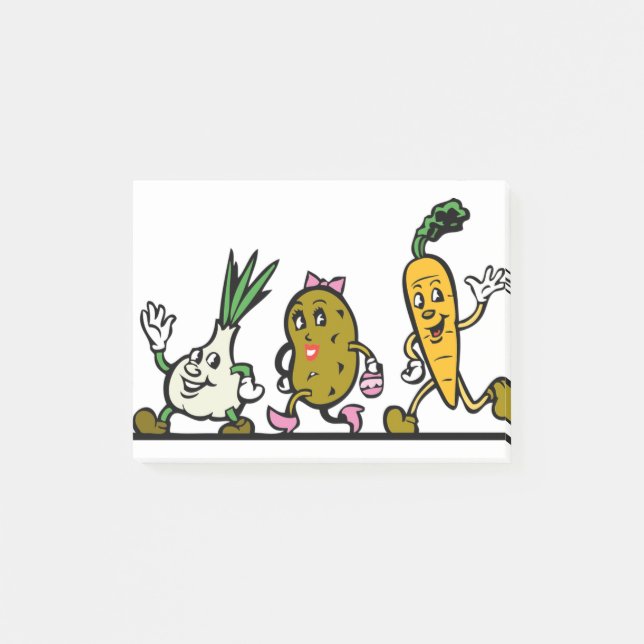 Vegetables Post-it Notes (Front)