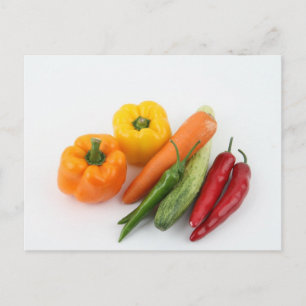 Vegetables. Postcard