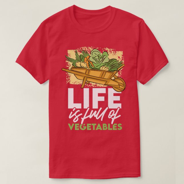 Vegetables Vegan Eating Healthy Food Organic Farme T-Shirt (Design Front)