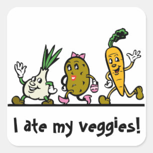 Vegetables / Veggie Ate My Veggies Reward Sticker
