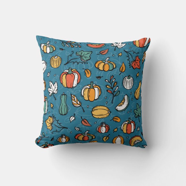 Vegetables vintage Background. Different Varieties Cushion (Front)