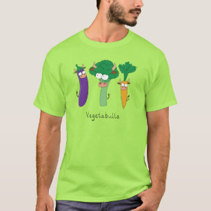 Vegetabulls Vegetable Bulls Funny Men's T-shirt