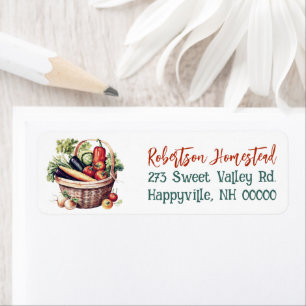 Vegetalbes Farm Family Return Address labels