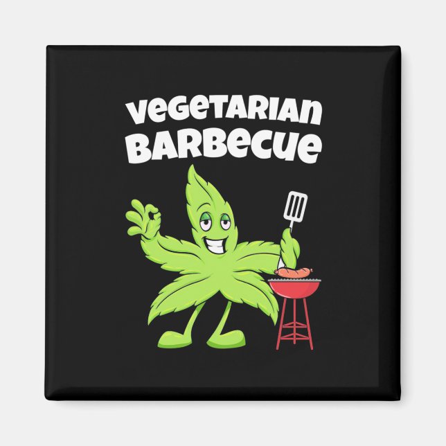 Vegetarian Barbecue Magnet (Front)